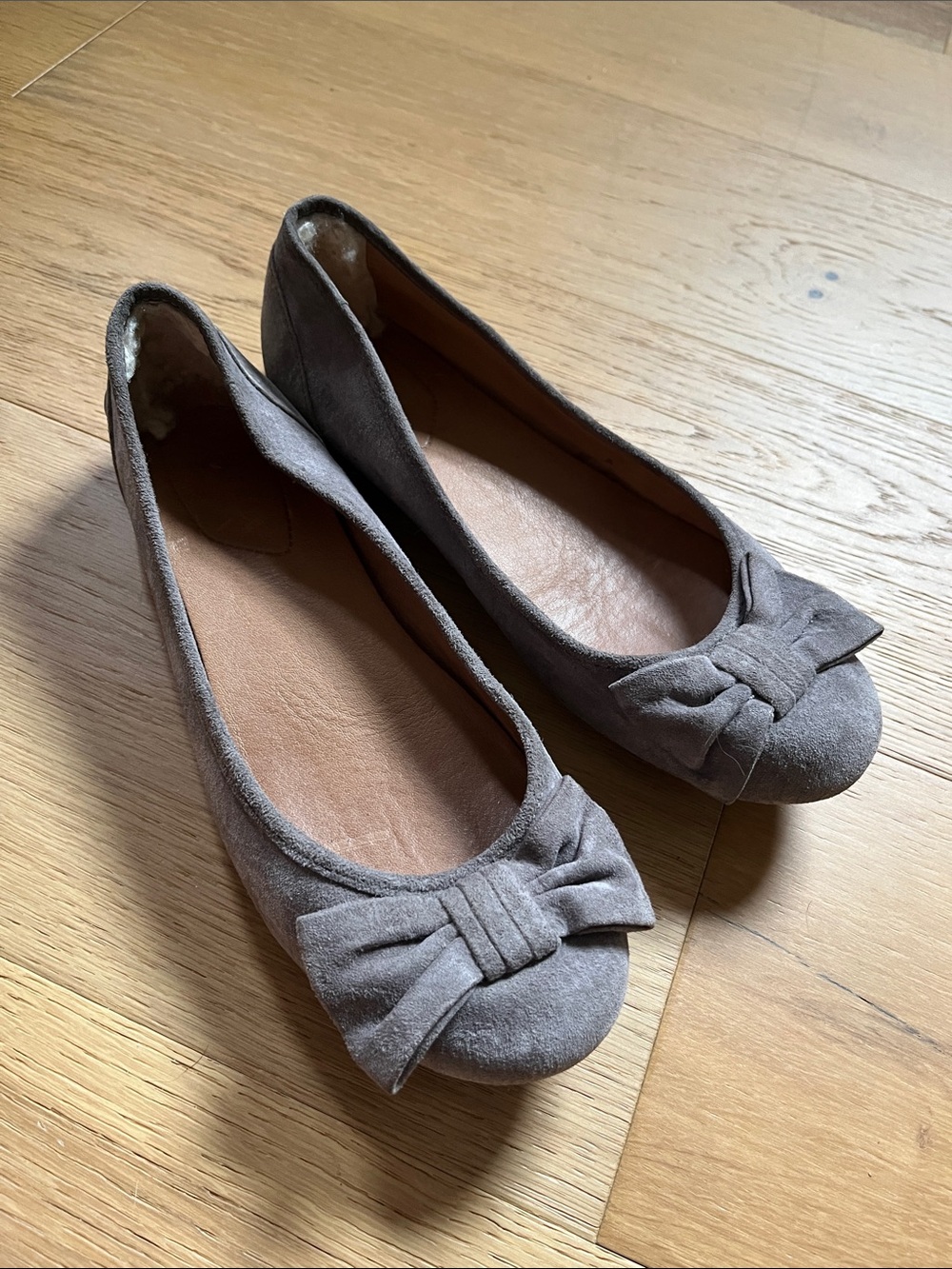 UGG Suede Bow Flats